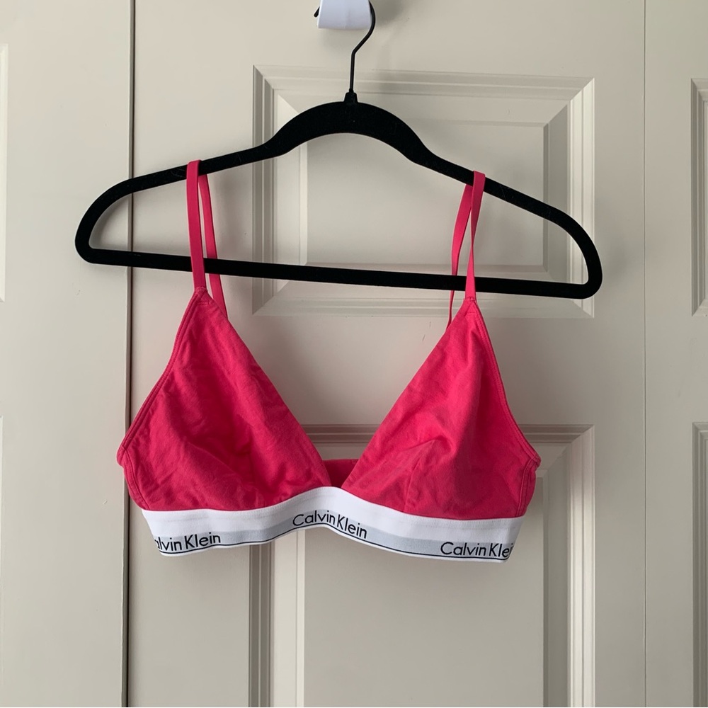 Pink Calvin Klein Bra